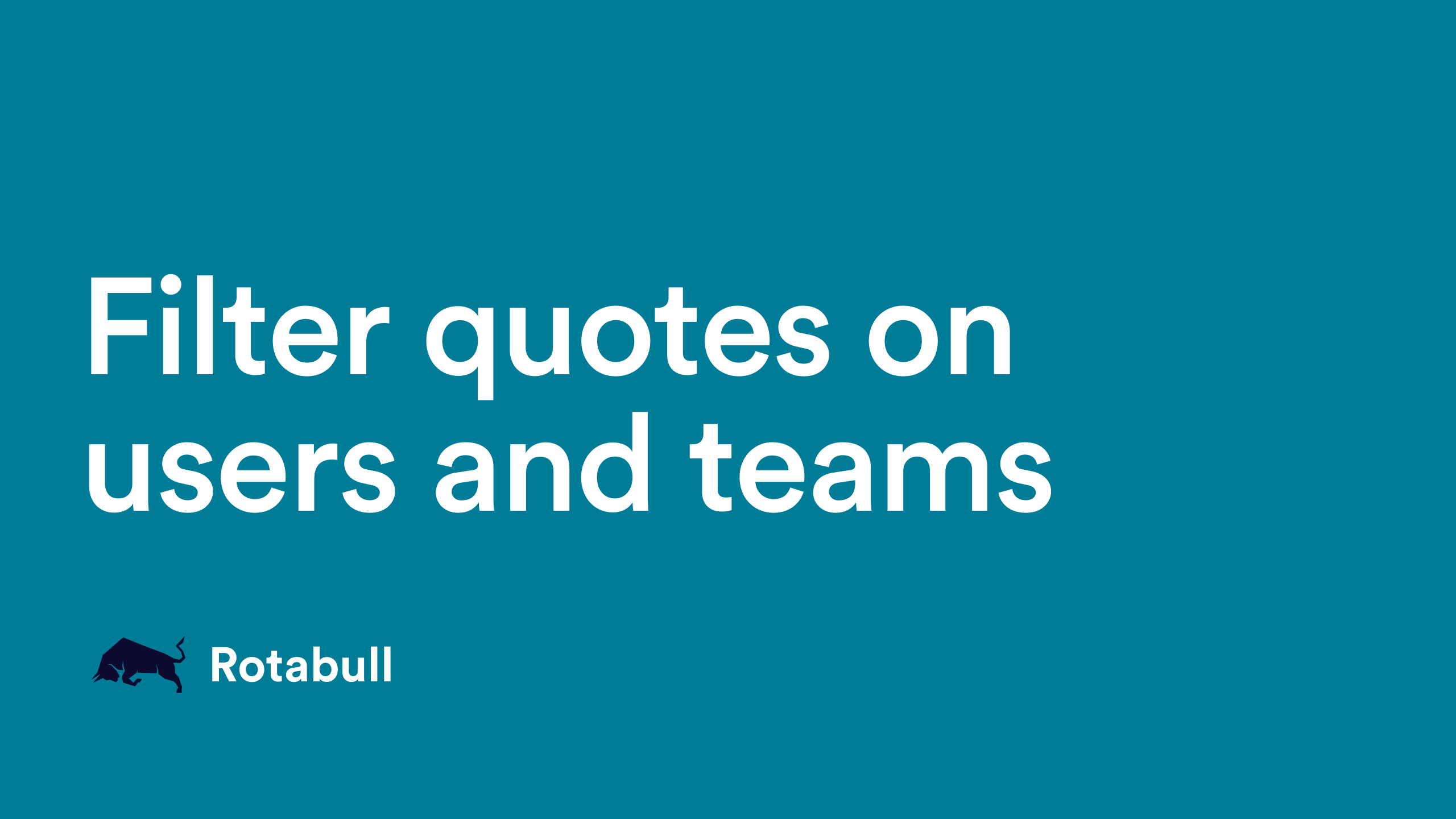 Filter quotes by user